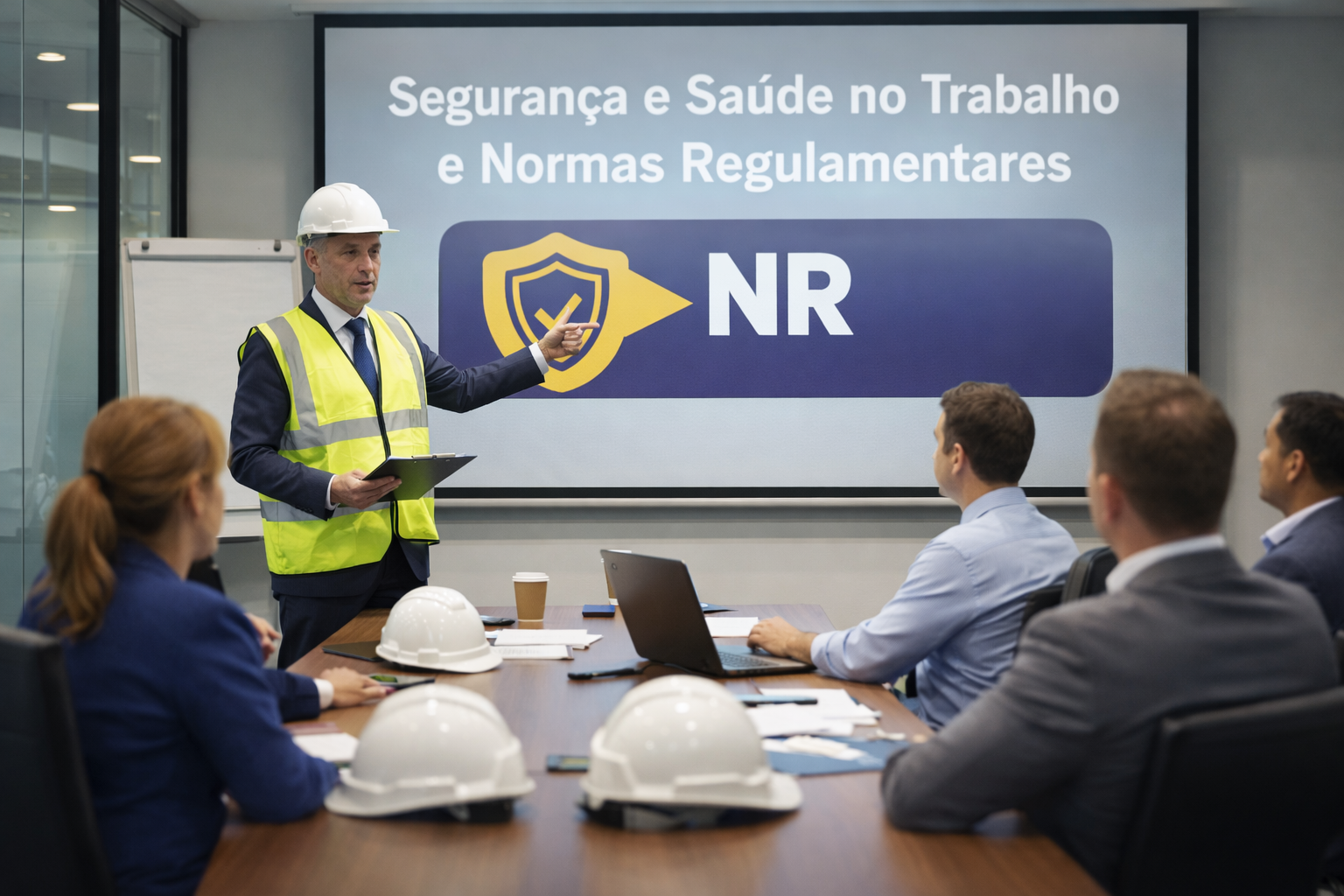 Engenheiro de segurança do trabalho no campo